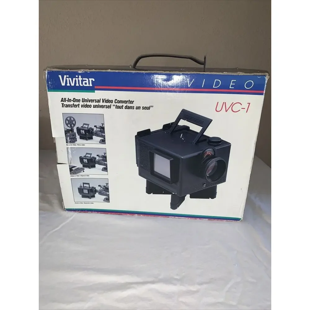 VIVITAR UVC-1 ALL IN ONE UNIVERSAL VIDEO CONVERTER FROM SLIDES & PHOTOS TO VIDEO